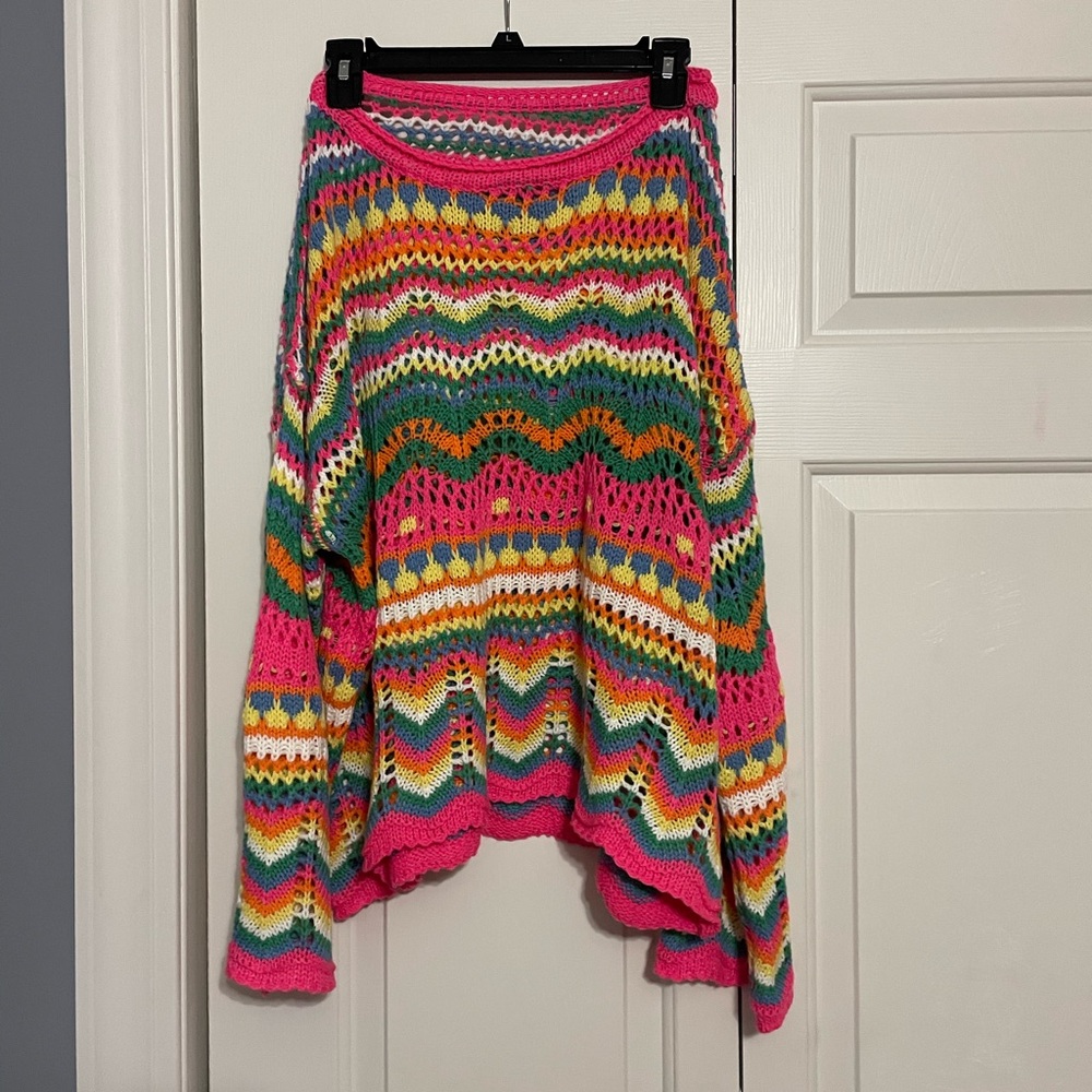Colorful Crochet Knit Skirt